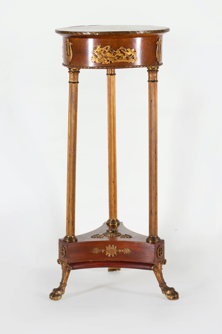 Empire Pedestal Stand, Bronze Ormolu, 19th century