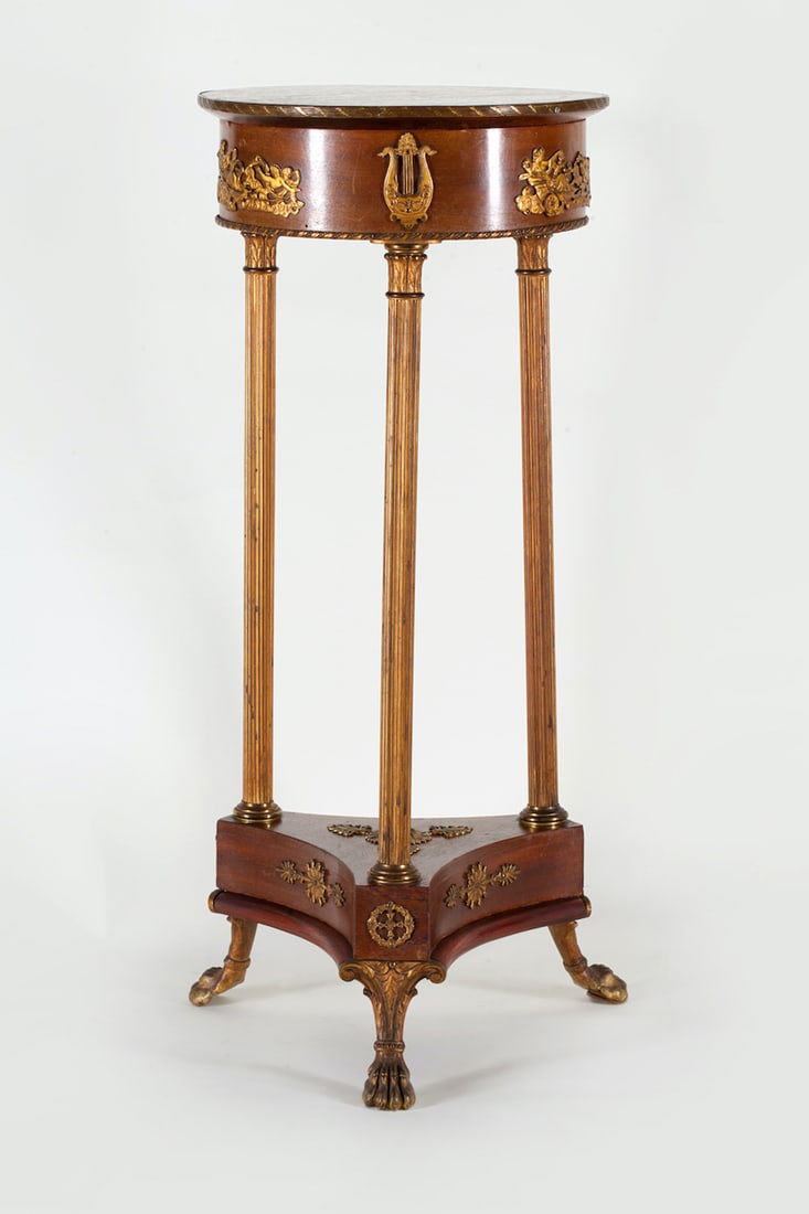 Empire Pedestal Stand, Bronze Ormolu, 19th century