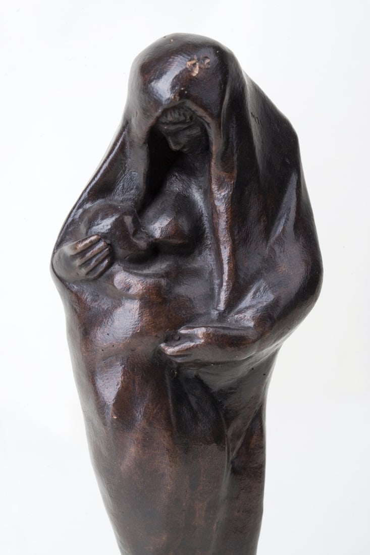 Feeding Mother, Bronze, 20th century