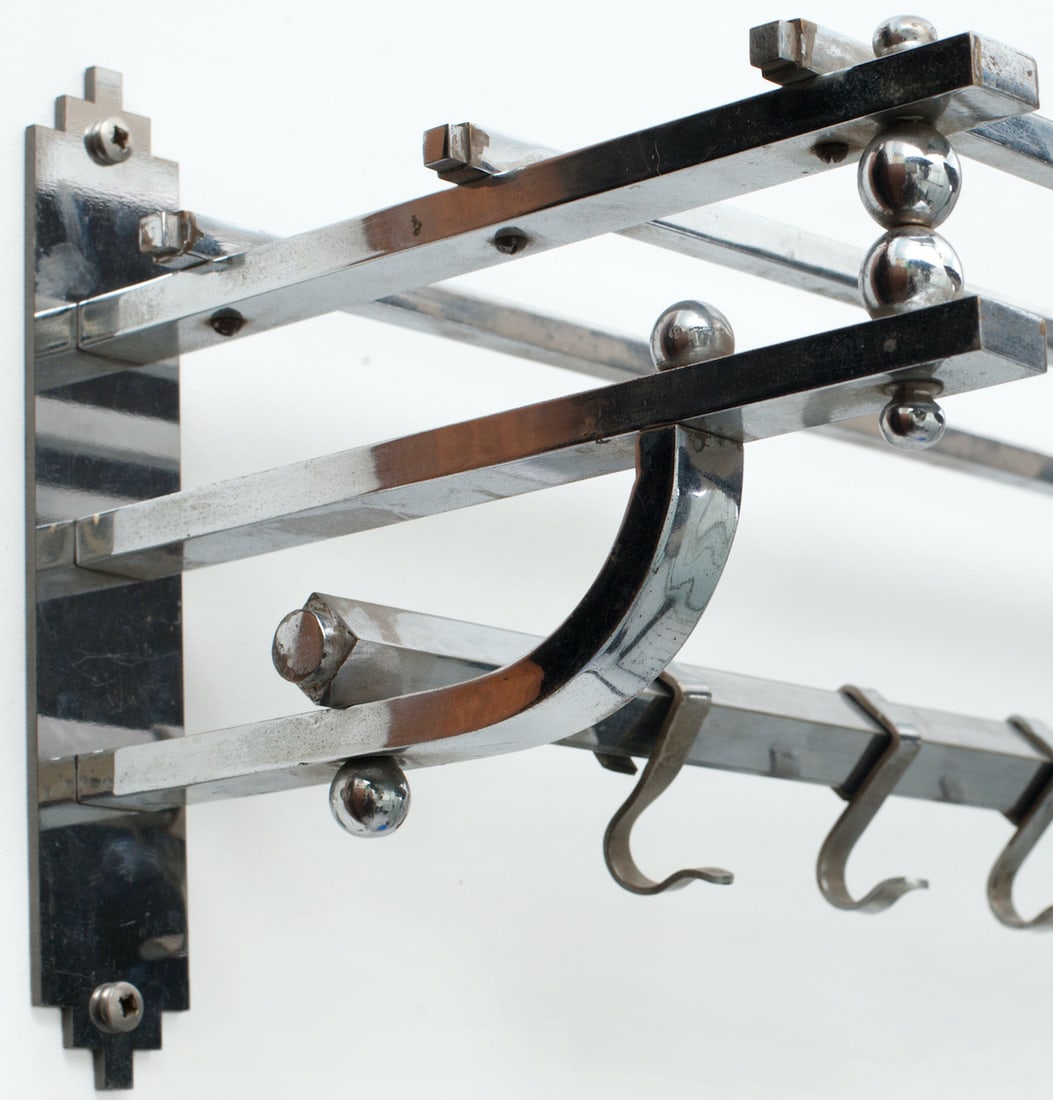Art Deco Shelf , chromed metal