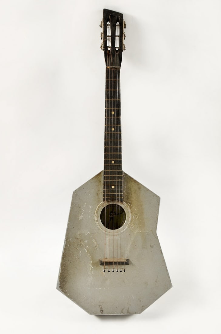Guitar. Experimental model. Aluminium body