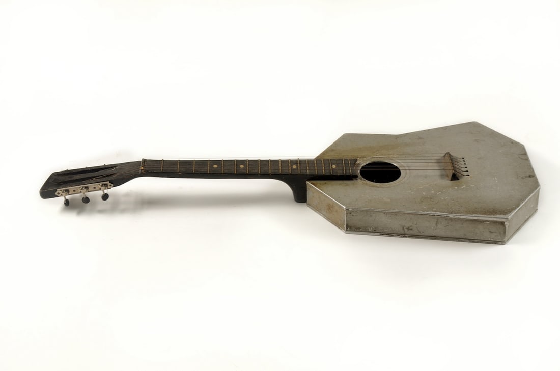 Guitar. Experimental model. Aluminium body