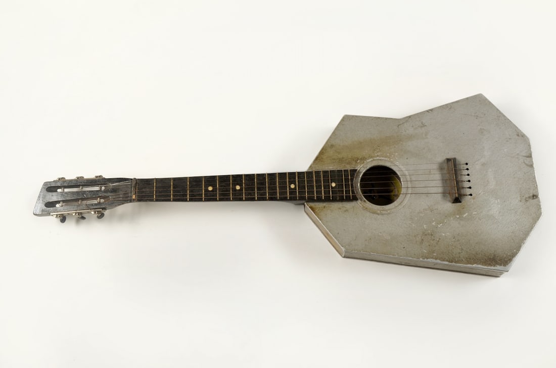 Guitar. Experimental model. Aluminium body