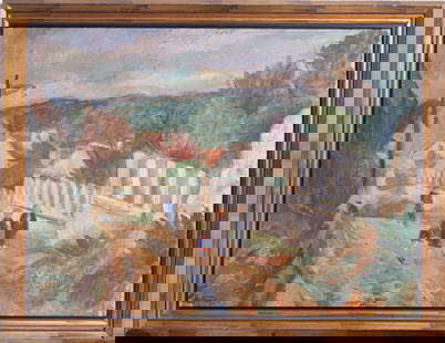 Joseph Constant, 1892-1969 (Ukraine/France/Israel): Joseph Constant (1892 - 1969), Joseph CONSTANTINOWSKY, Yossef CONSTANTINOWSKY. Oil on canvas, size 45 x 60 cm (17 3/4 x 23 2/3 inches), frame dimensions 52 x 67 cm (20 1/2 x 26 1/3 inches). Signed