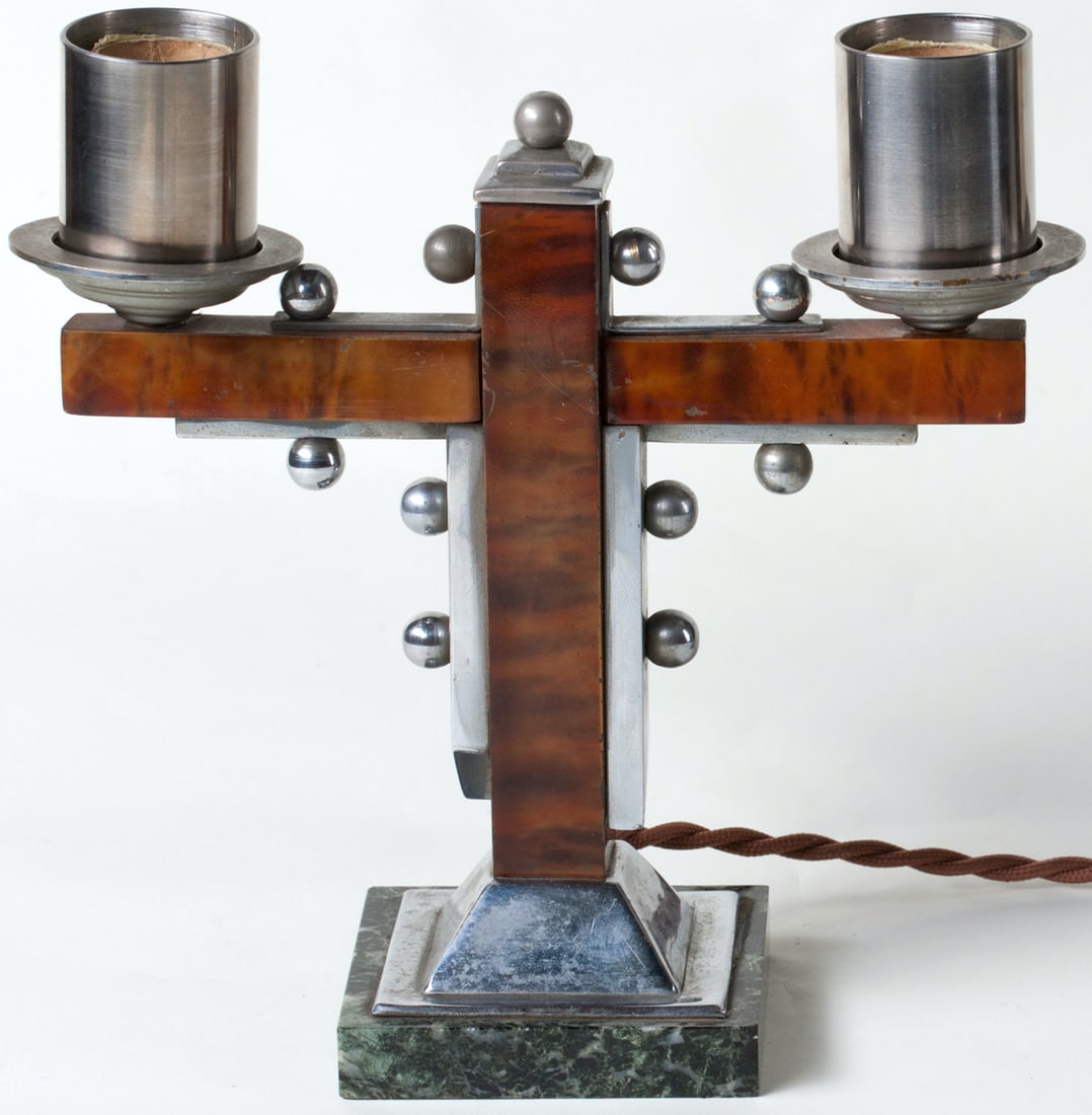 A pair of Art Deco lamps, Europe