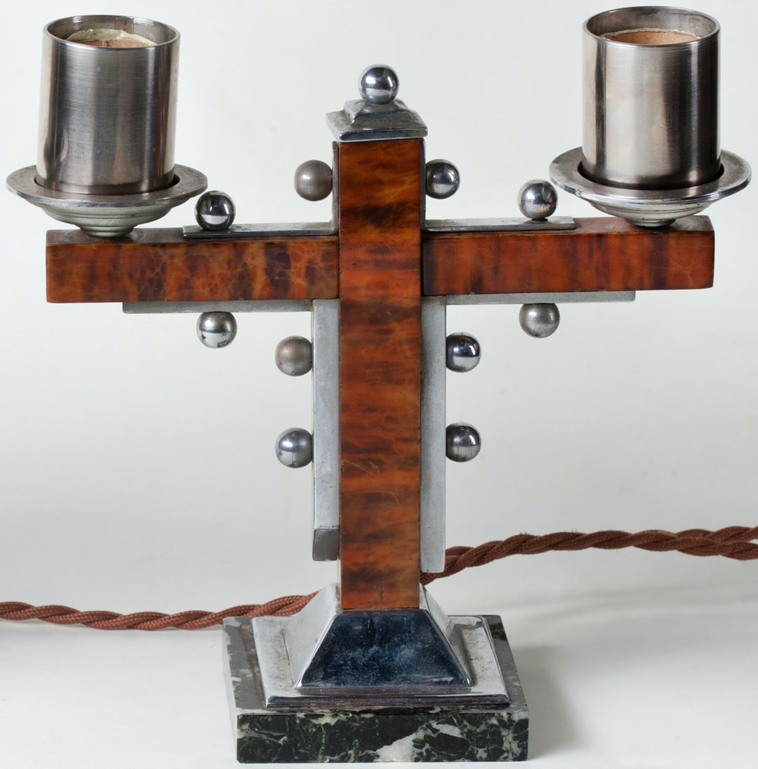 A pair of Art Deco lamps, Europe