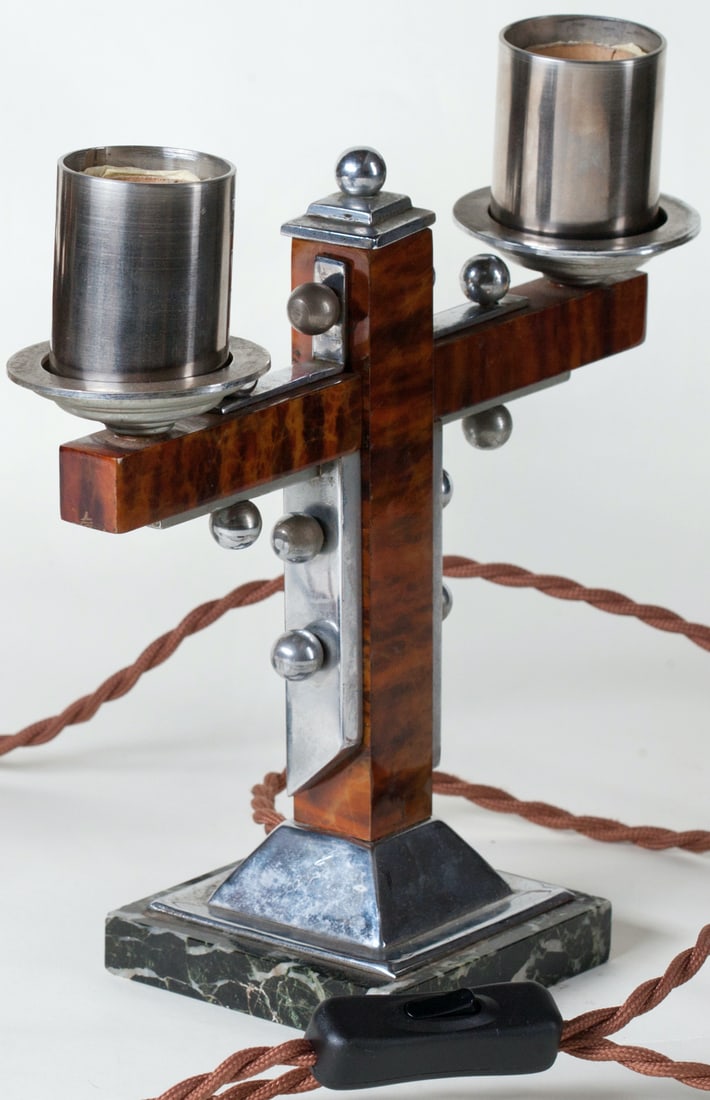 A pair of Art Deco lamps, Europe