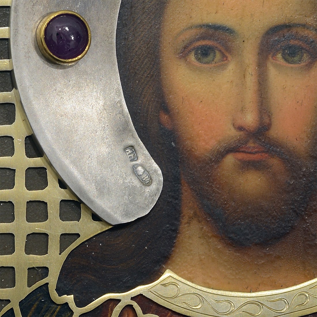 Russian Modern Pair Icons, Silver