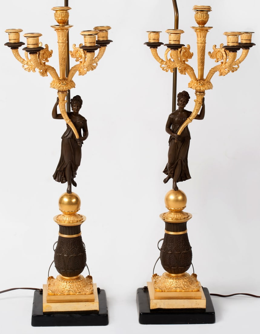 Pair of Candelabra, Empire, 19th century