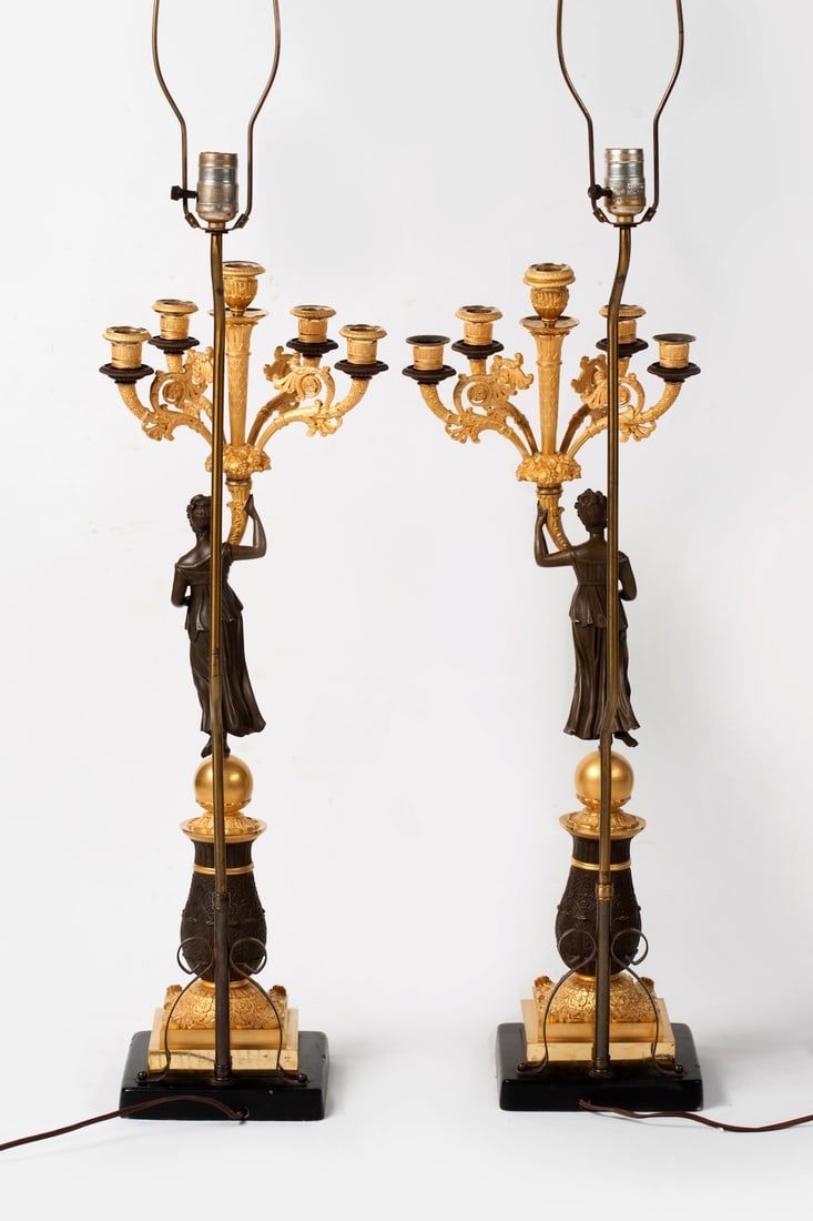 Pair of Candelabra, Empire, 19th century