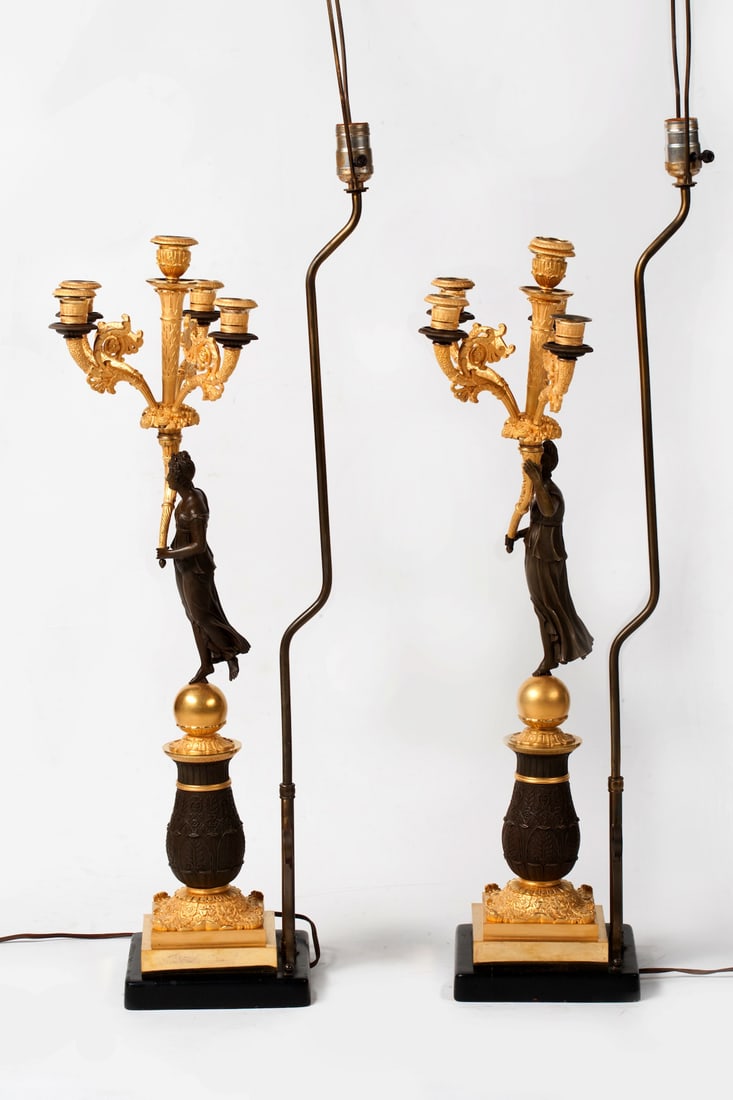 Pair of Candelabra, Empire, 19th century