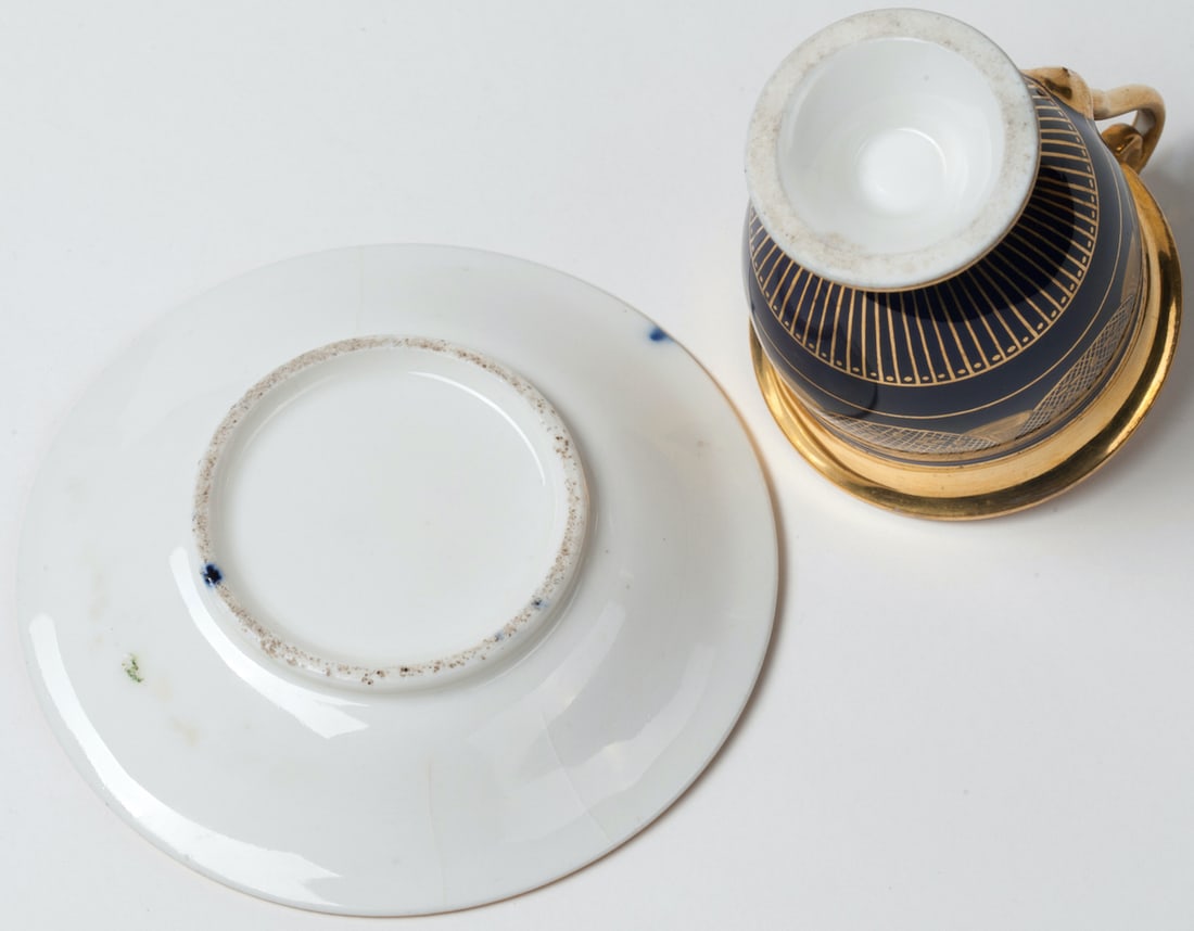 Empire Porcelain Teacup with Saucer