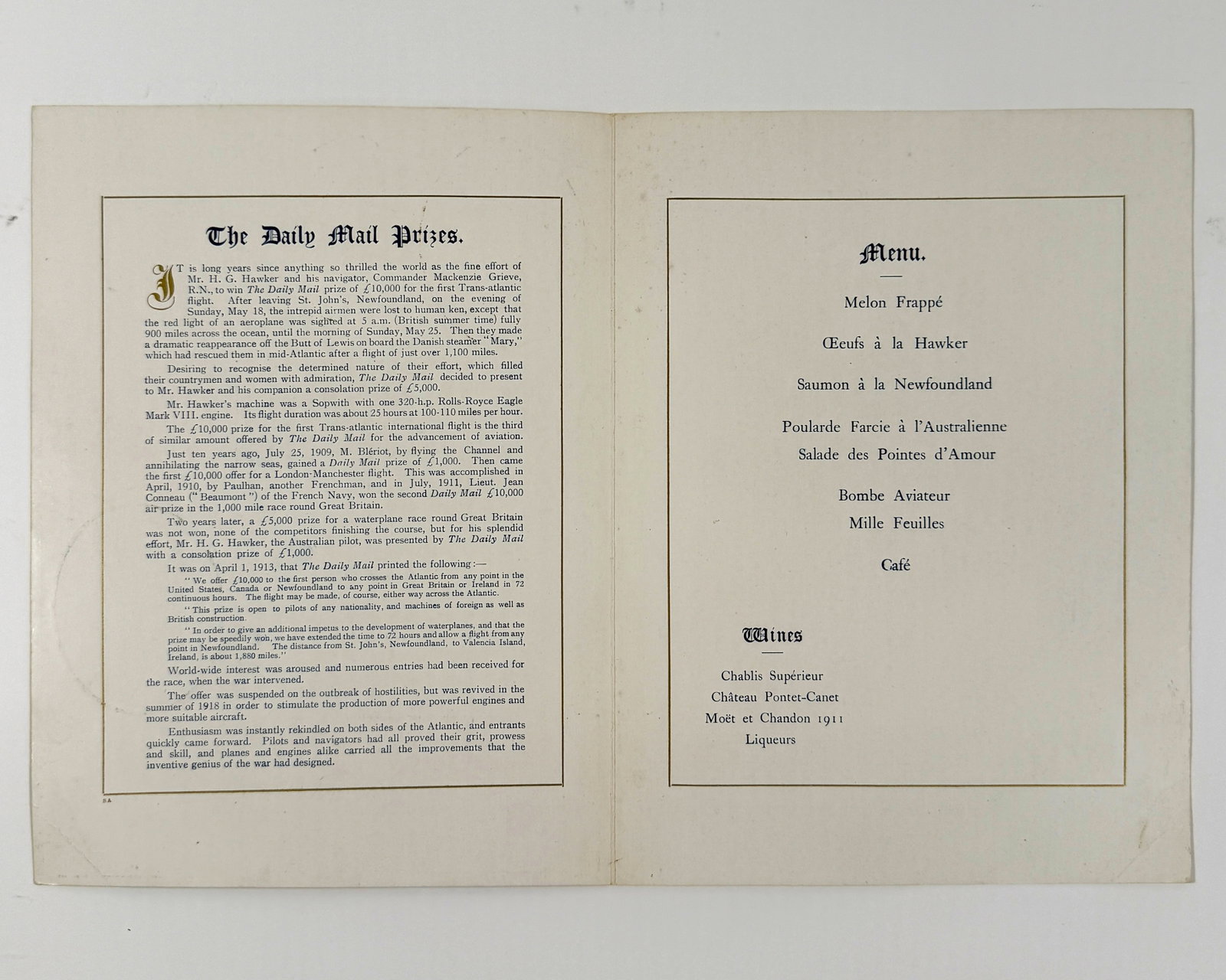 Congratulatory Luncheon to Mr.H.G.Hawker (London 1919)