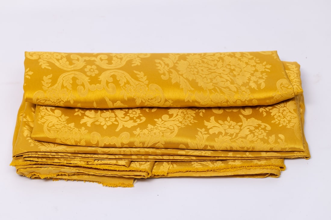 Luxurious Vintage Gold Jacquard Empire Fabric