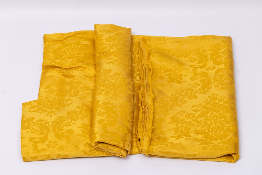 Luxurious Vintage Gold Jacquard Empire Fabric