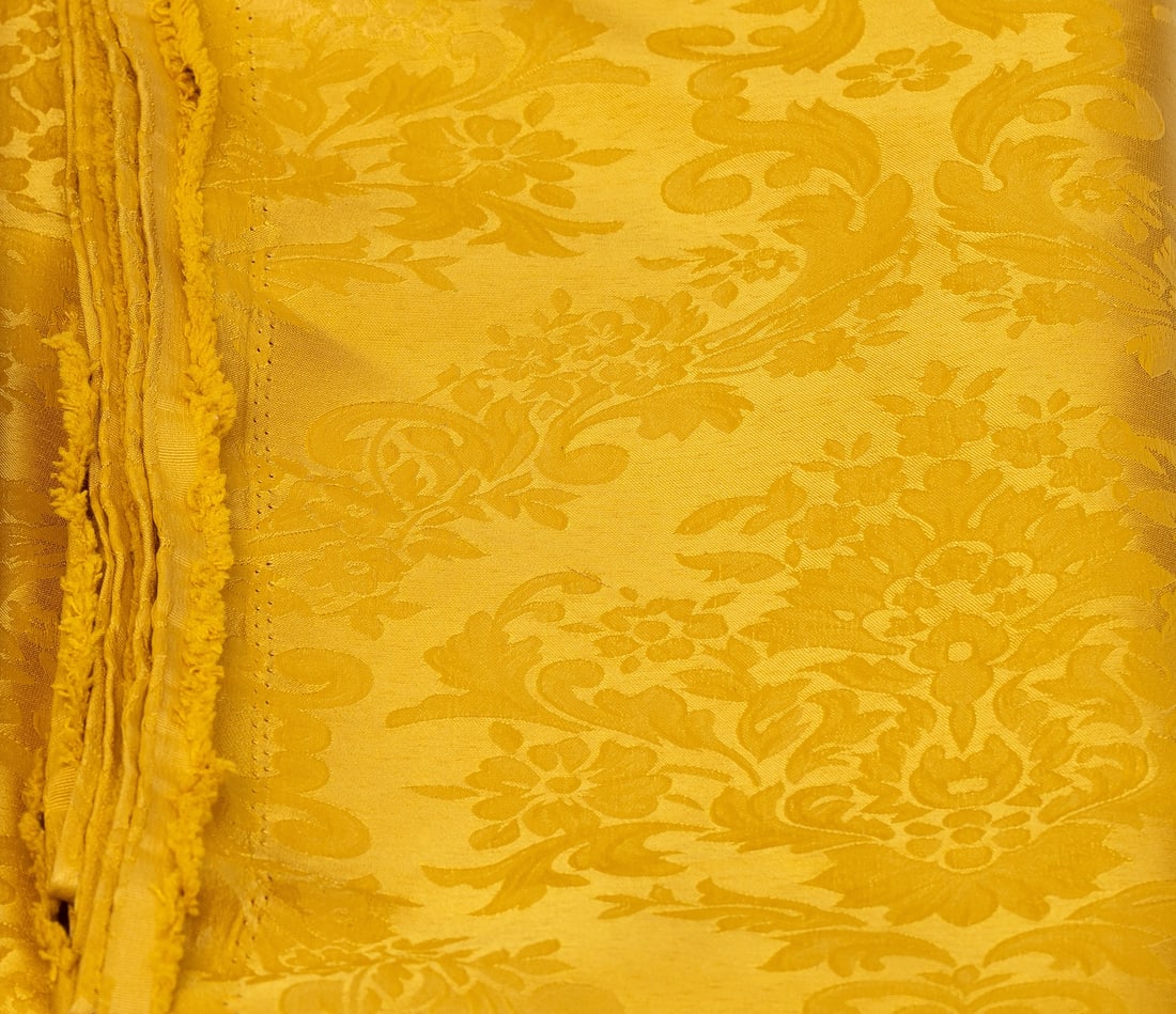 Luxurious Vintage Gold Jacquard Empire Fabric