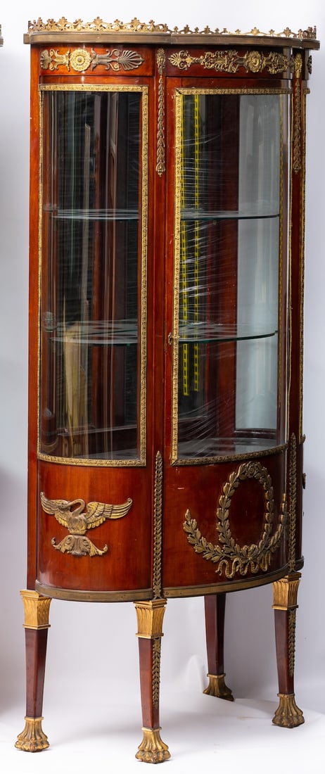 Empire Pair Display Cabinets (France, 19th century)