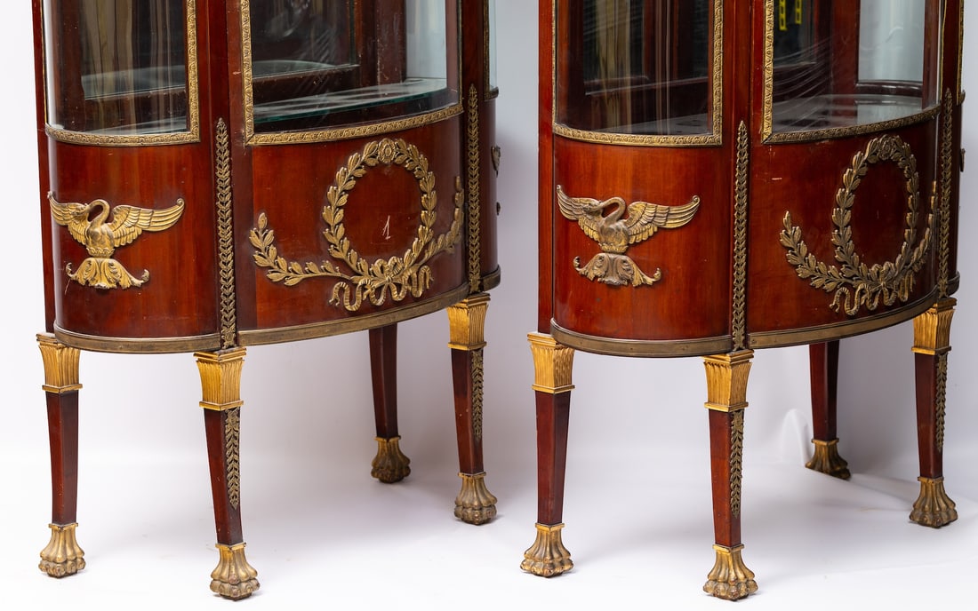 Empire Pair Display Cabinets (France, 19th century)