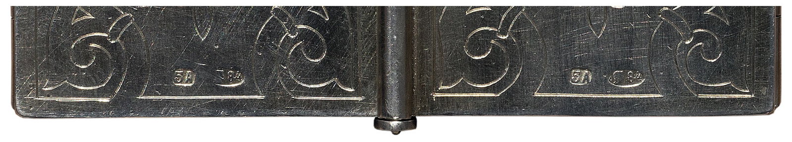 Orthodox Silver 84 Triptych Icon (Russia)