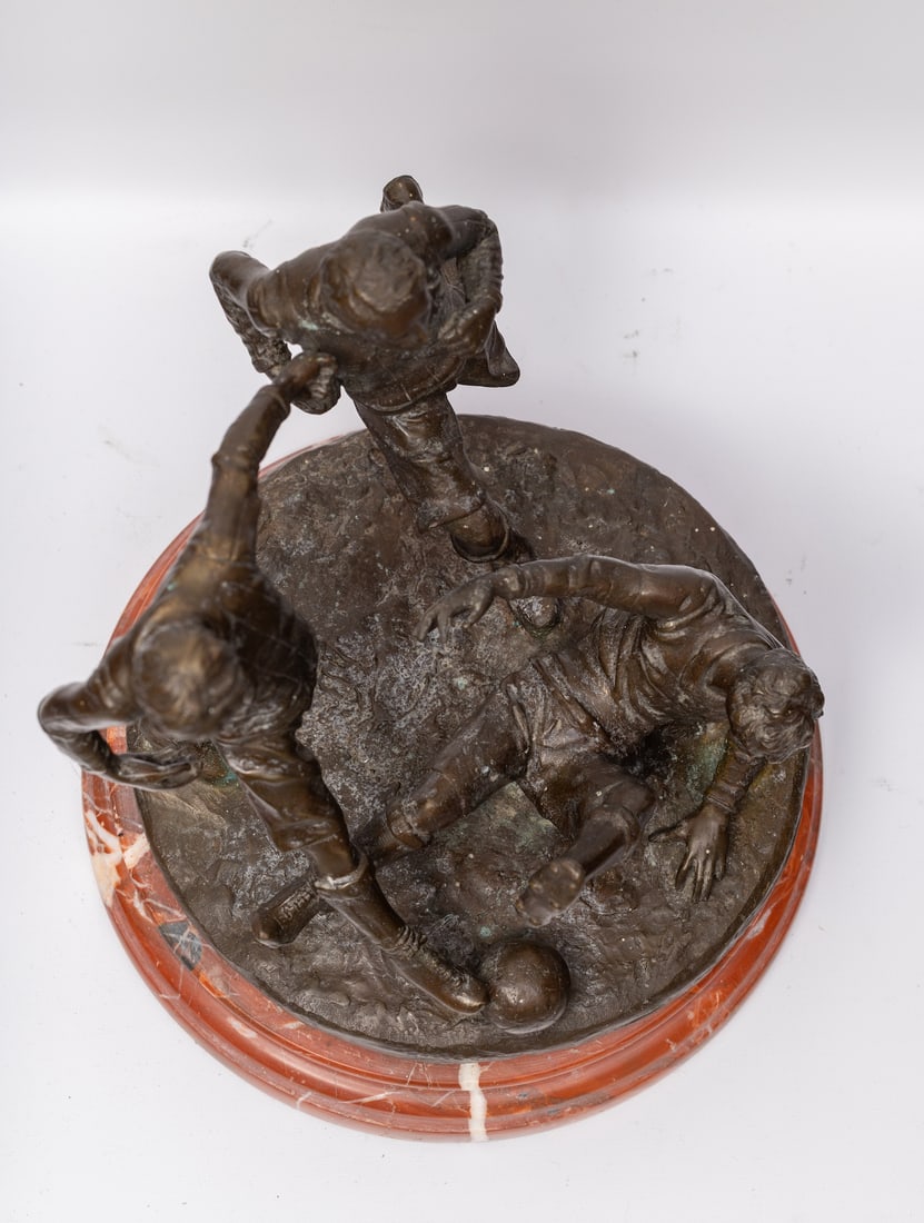 Football playing, Bronze (XIX)