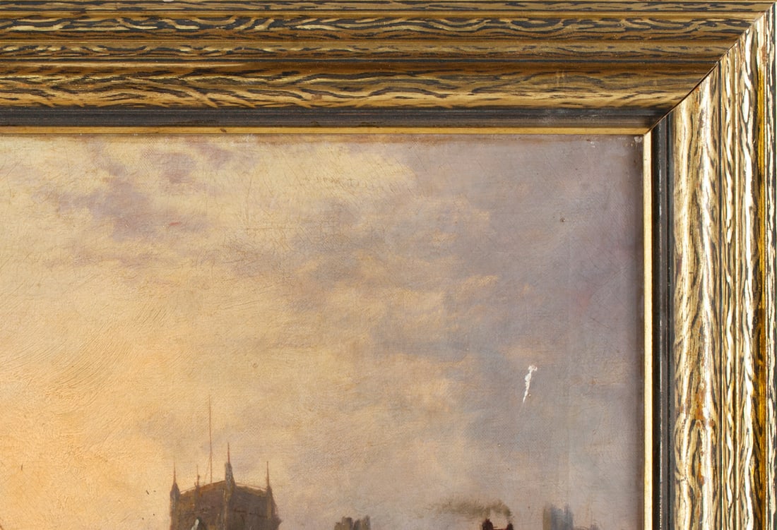 Landscape with Sailboats, Unknown artist, 19th c