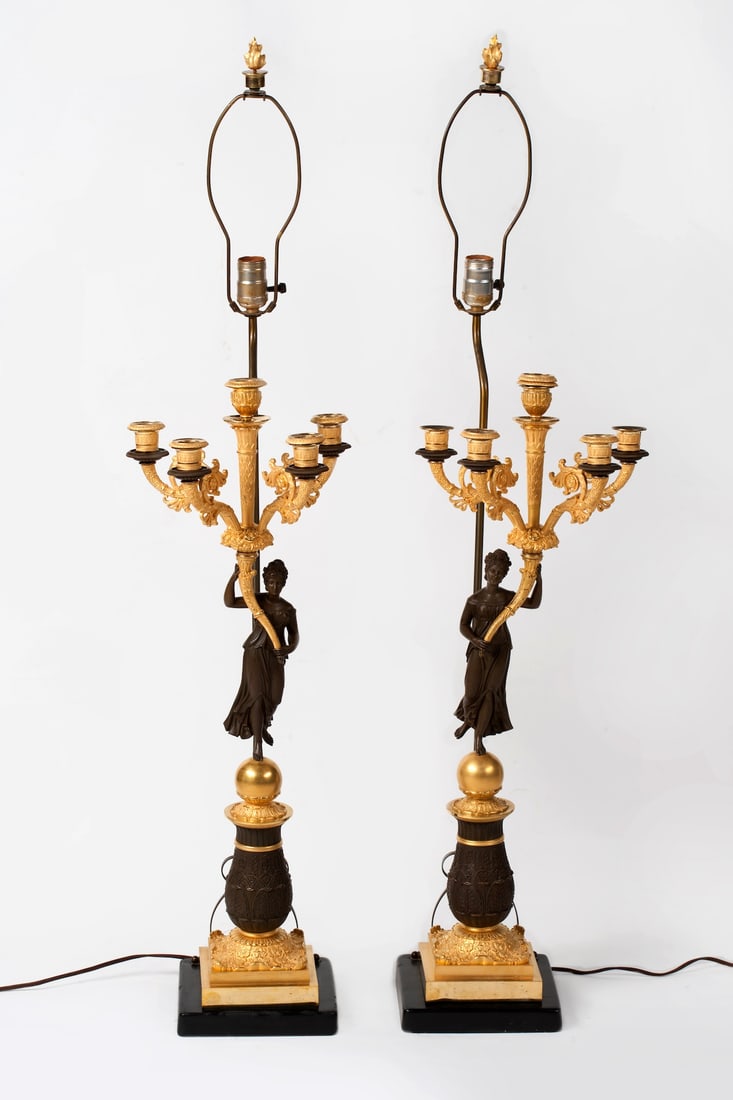 Pair of Candelabra, Empire, 19th century (1 of 10)