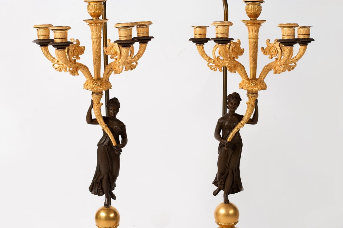 Pair of Candelabra, Empire, 19th century
