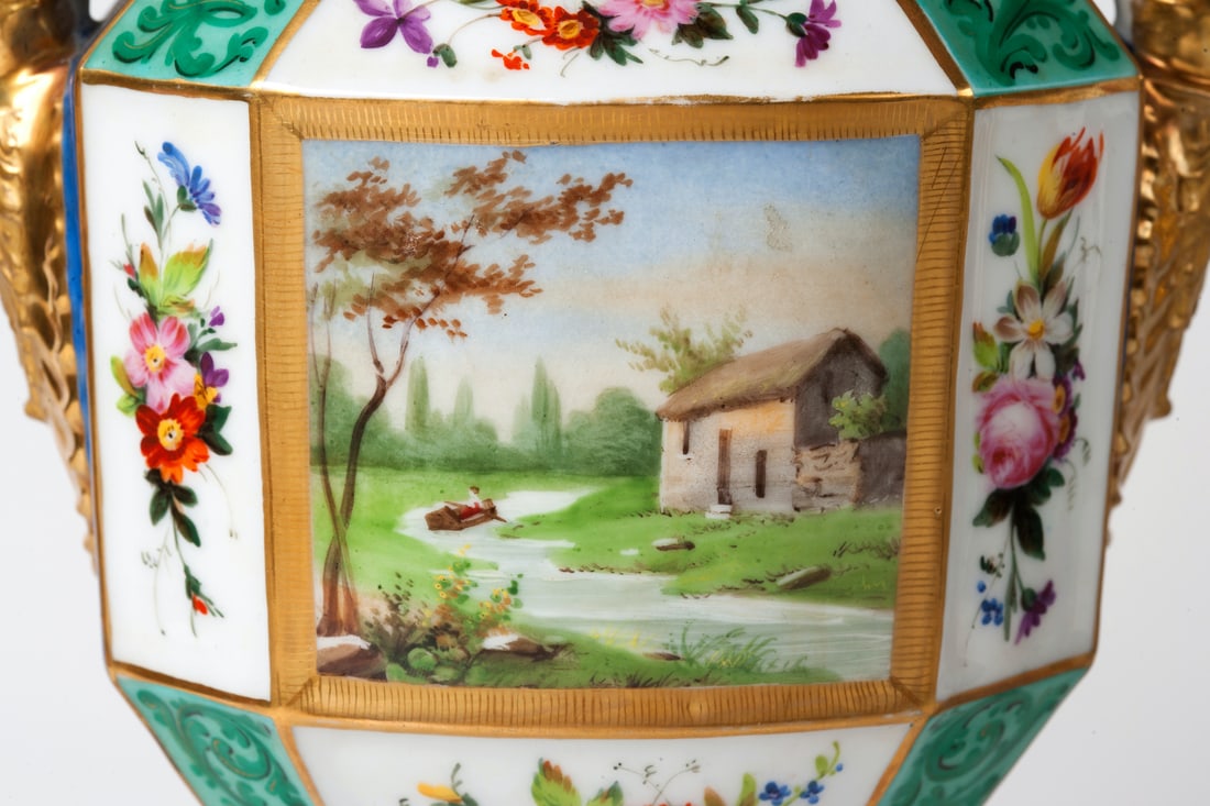  of Empire Porcelain Vases, 19th century