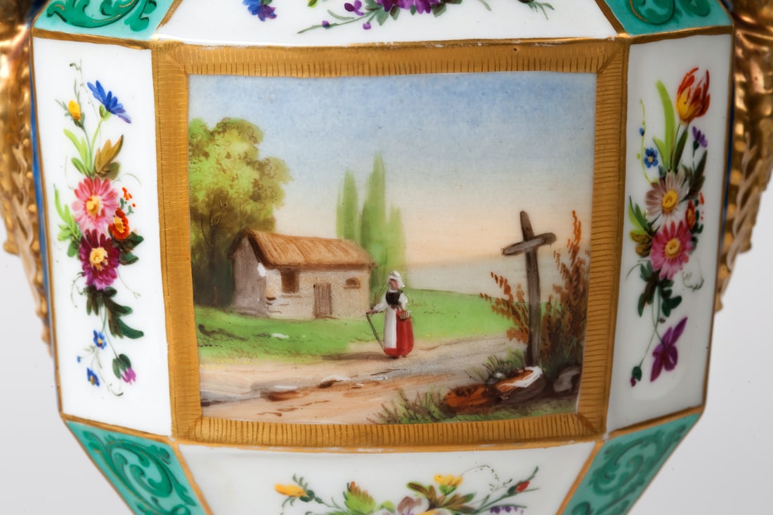  of Empire Porcelain Vases, 19th century