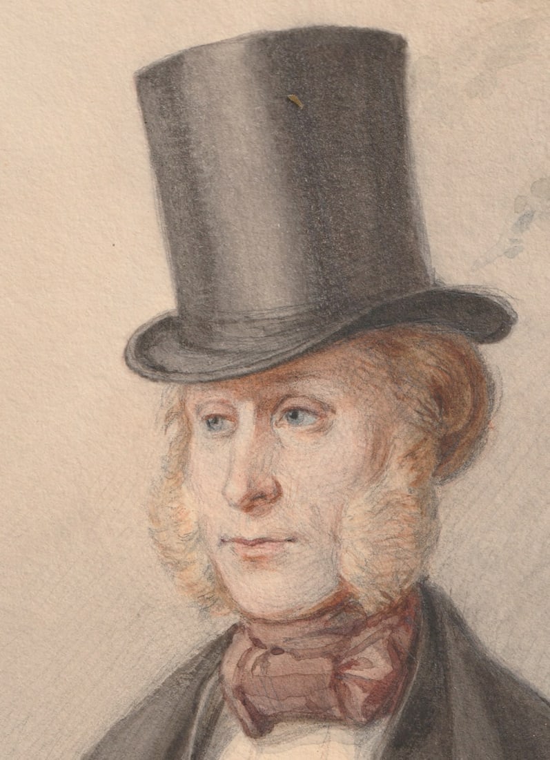 Portrait of a Gentleman Watercolour, mid-19th century