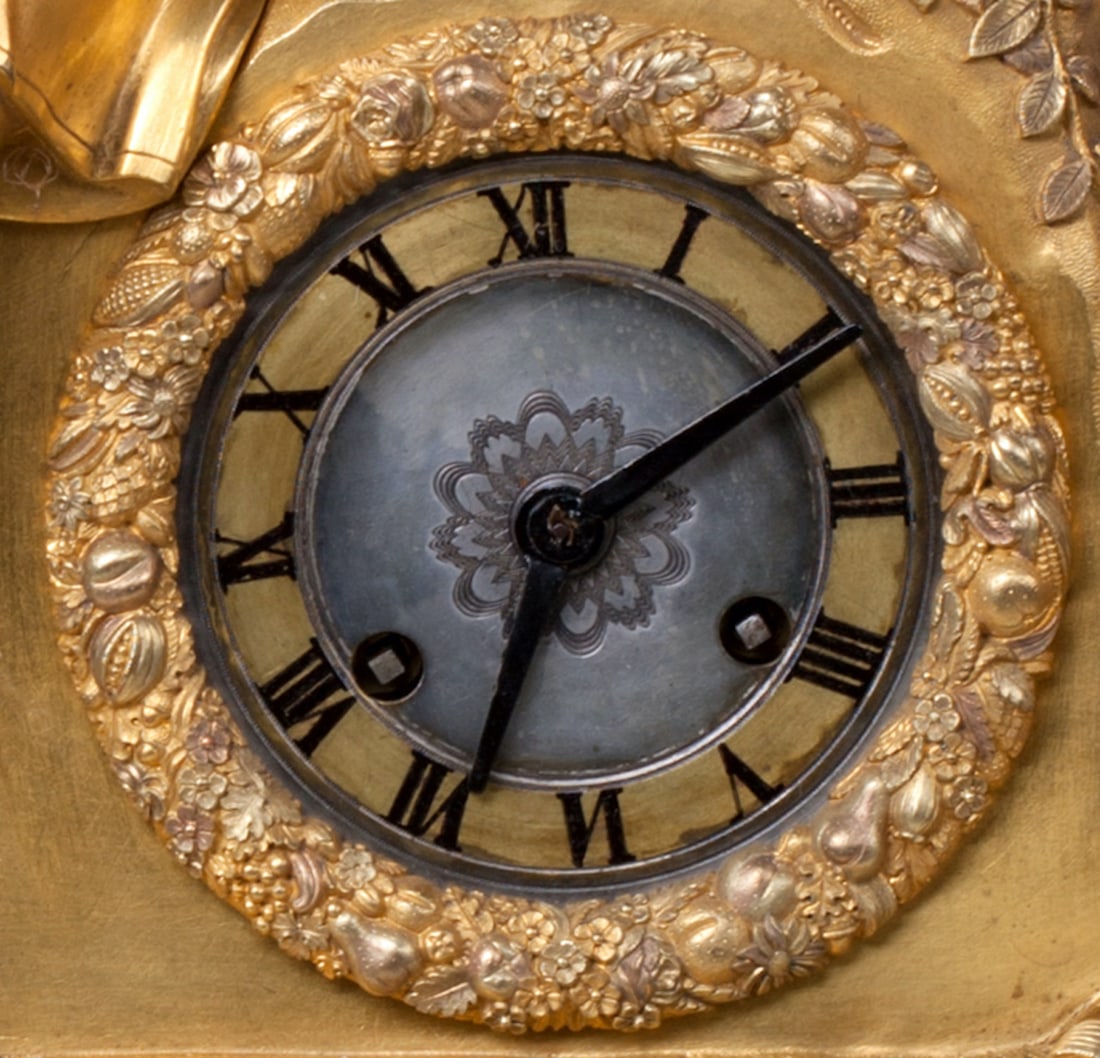 Bronze Mantel Clock, 19th century (Europe)