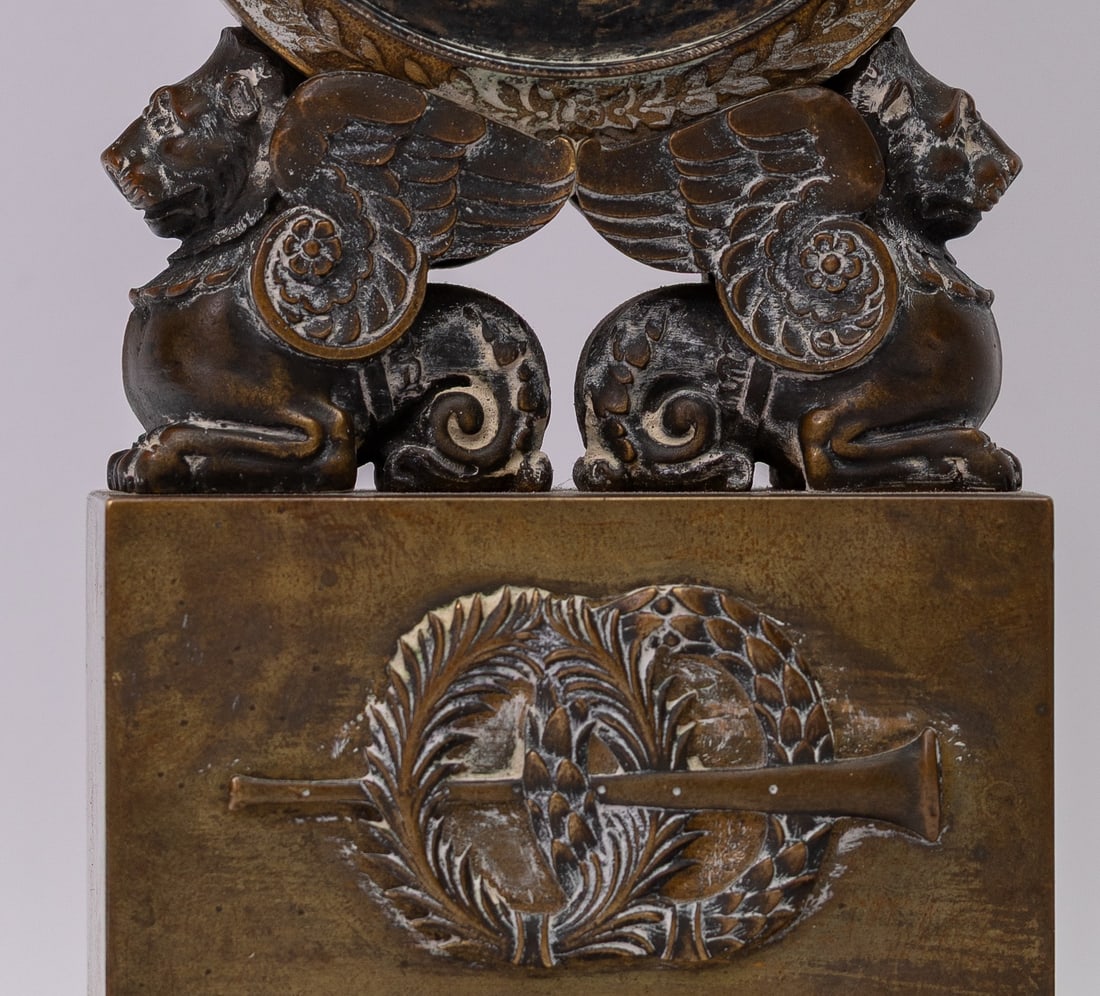Empire Lira Clock (Bronze, XIX c.)