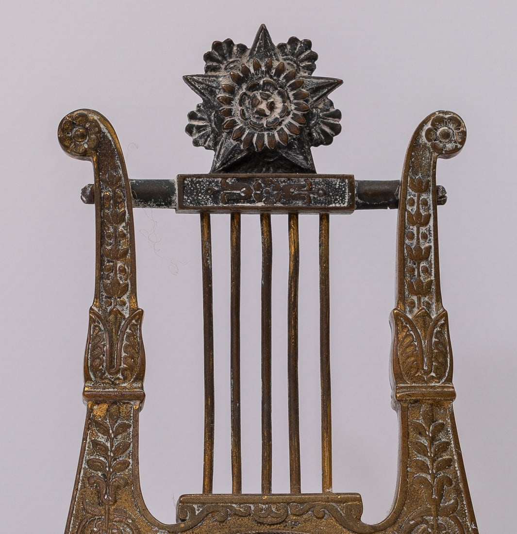 Empire Lira Clock (Bronze, XIX c.)
