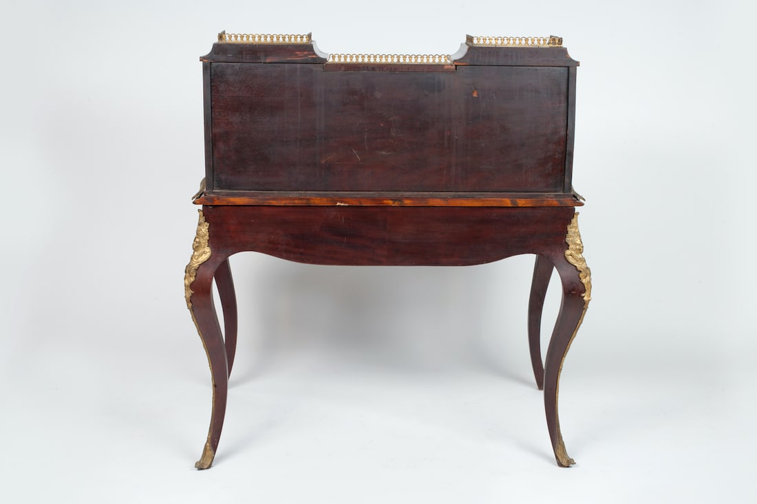 Rococo Bureau Table, 19th century, Bronze/Porcelain