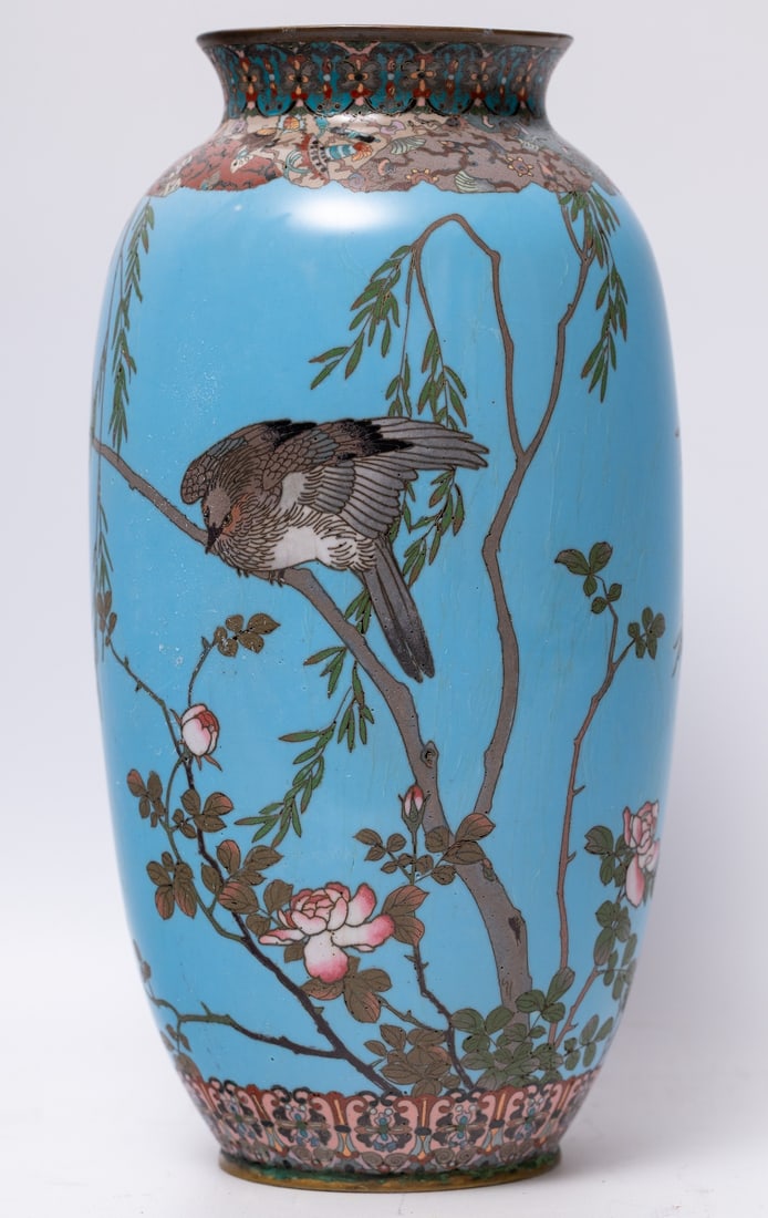 Meiji Japanese Cloisonne Vase (late XIX - early XX c.) (1 of 6)