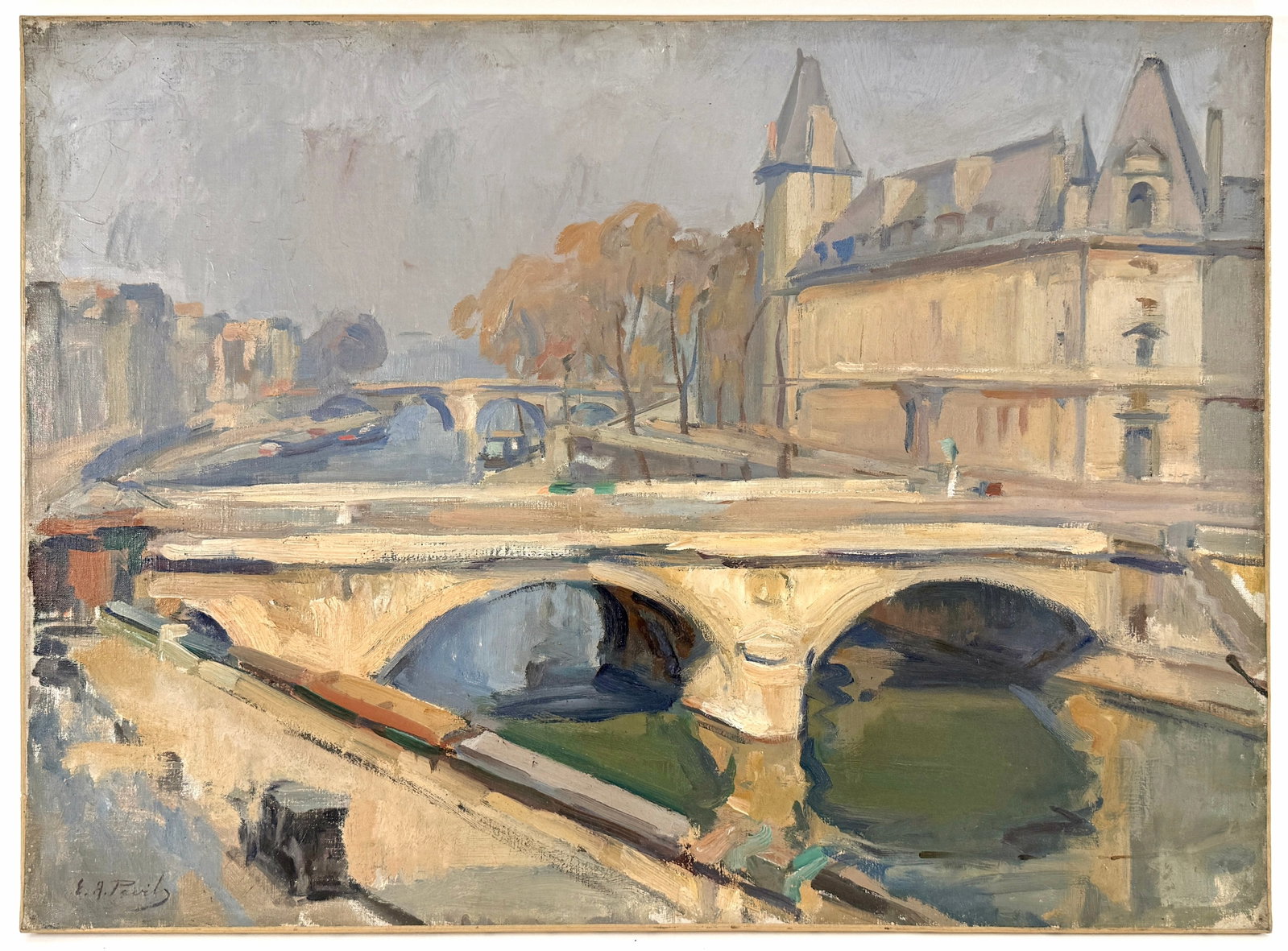 Elie Anatole PAVIL, 1873-1948 (Ukraine/France): Elie Anatole PAVIL (1873 Odessa - 1948 Paris) Oil on canvas, size 54 x 73 cm (21 1/4 x 28 3/4 inches) Signed lower left
