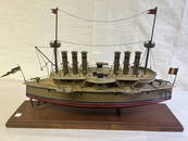 Large Vintage ALESSI steam Batlle Ship model- Named the 'Italia'