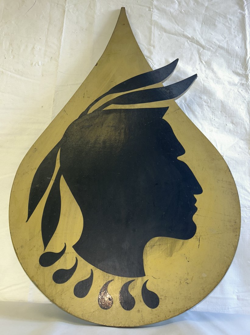 Vintage/Antique Folk Art Wood Cutout with Silhouette of Native American Warrior: It has good age, estimated to be from the 1930s. Folk Art Wood Cutout, in good overall condition. It was suggested it is possibly Carnival related, an architectural element.