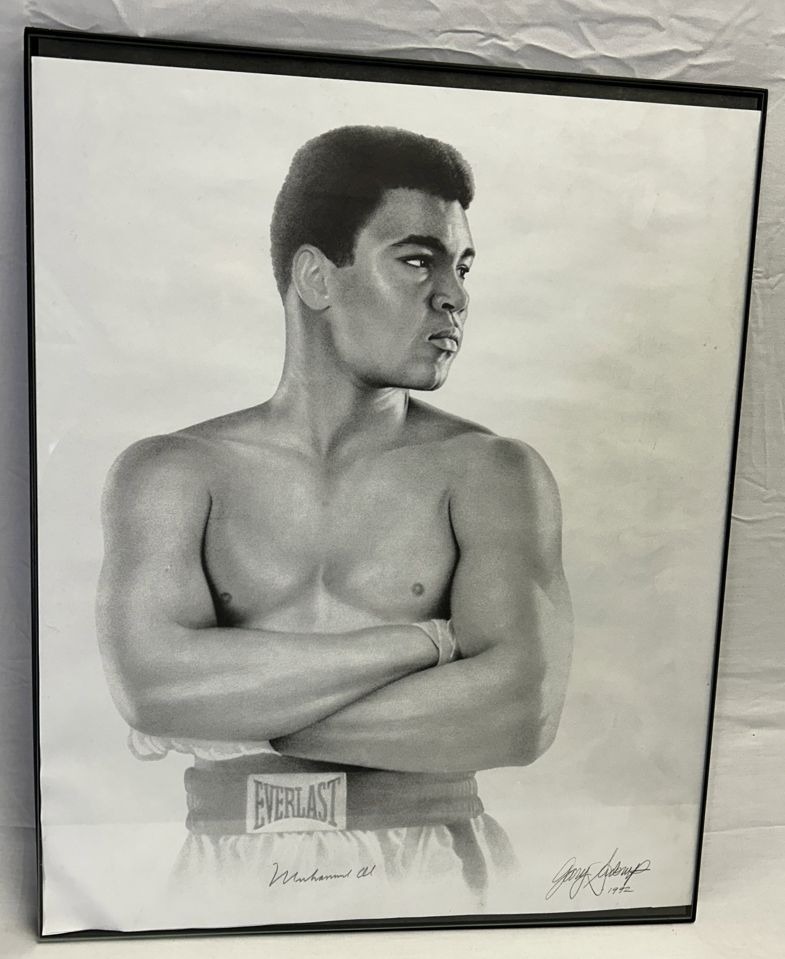 Autographed MUHAMMED ALI lithograph by Gary Sudorf, with Certification (1 of 4)