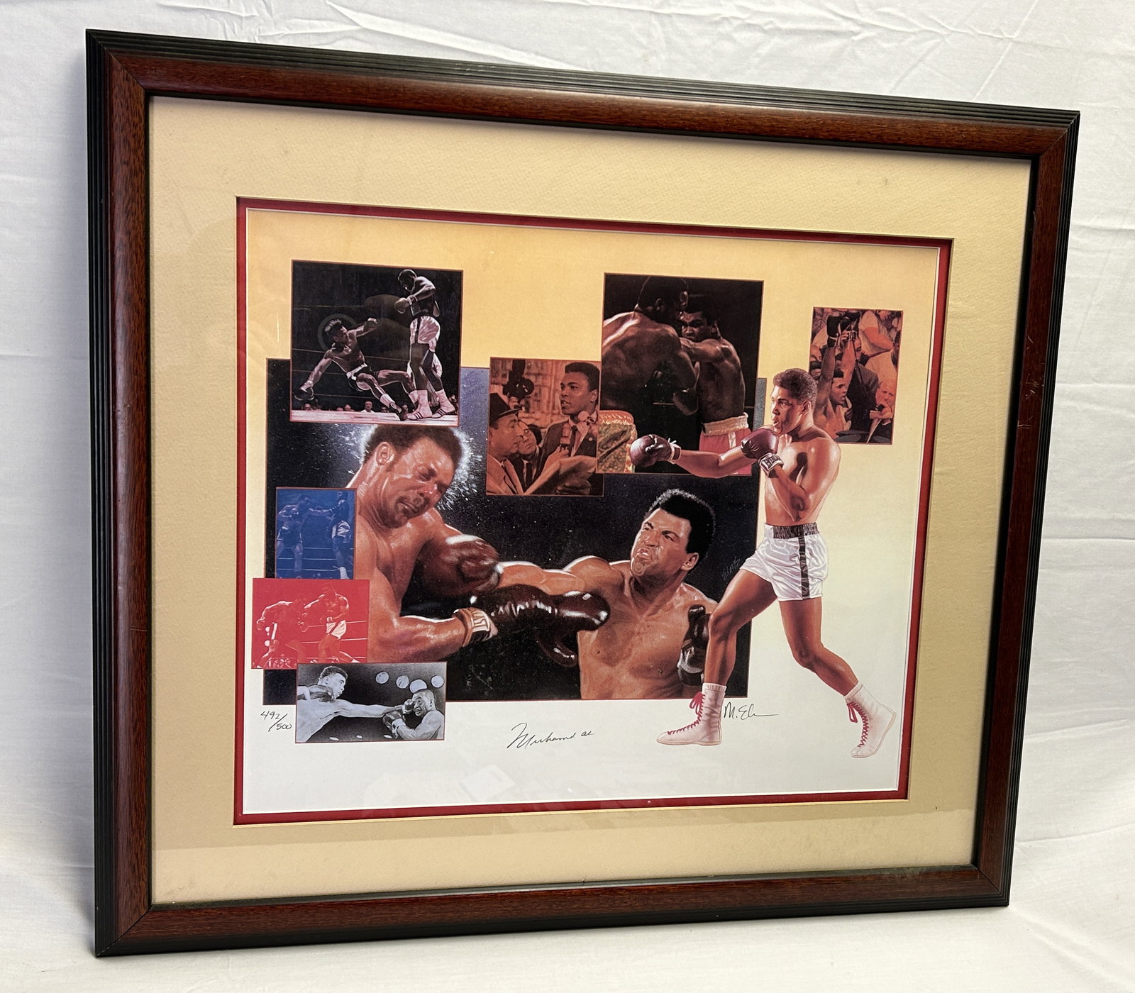 autographed MUHAMMED ALI color print presentation- JSA certified (1 of 4)