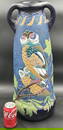 antique ca. 1905 REISSNER, STELLMACHER AND KESSEL handled owl amphora vase