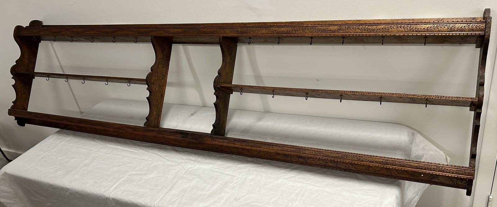 substantial antique country-style plate rack (1 of 5)