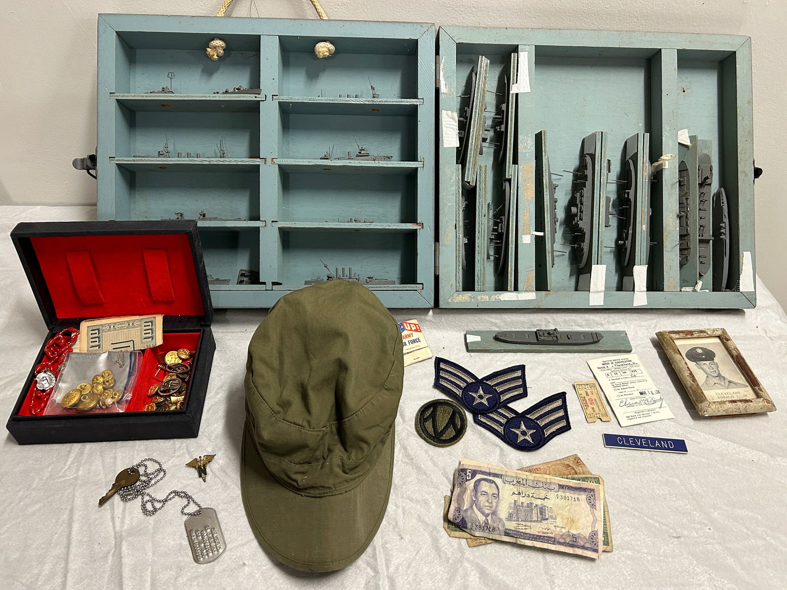 Military grouping as found in footlocker (1 of 4)