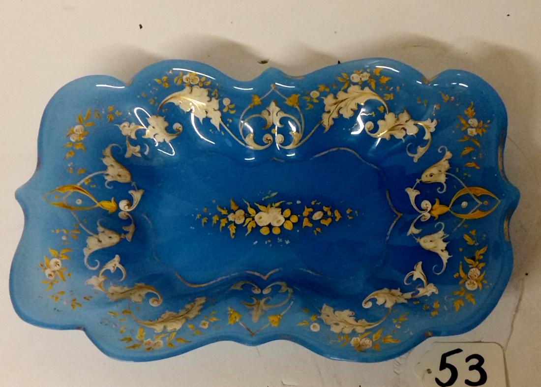 BLUE APALENE RECTANGULAR ENAMEL PAINTED DISH (1 of 8)