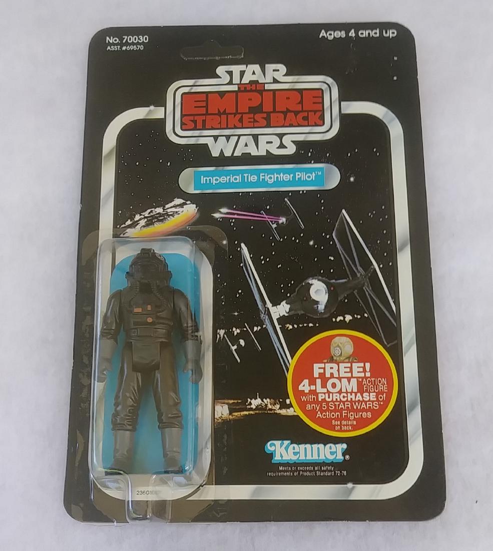 STAR WARS IMPERIAL TIE FIGHTER PILOT, 47 BACK: We are not experts and will not grade any of the Star War or other toys, trains and collectibles. Please look at pictures and ask questions. ALL items are AS IS and it is buyer's responsiblity to make