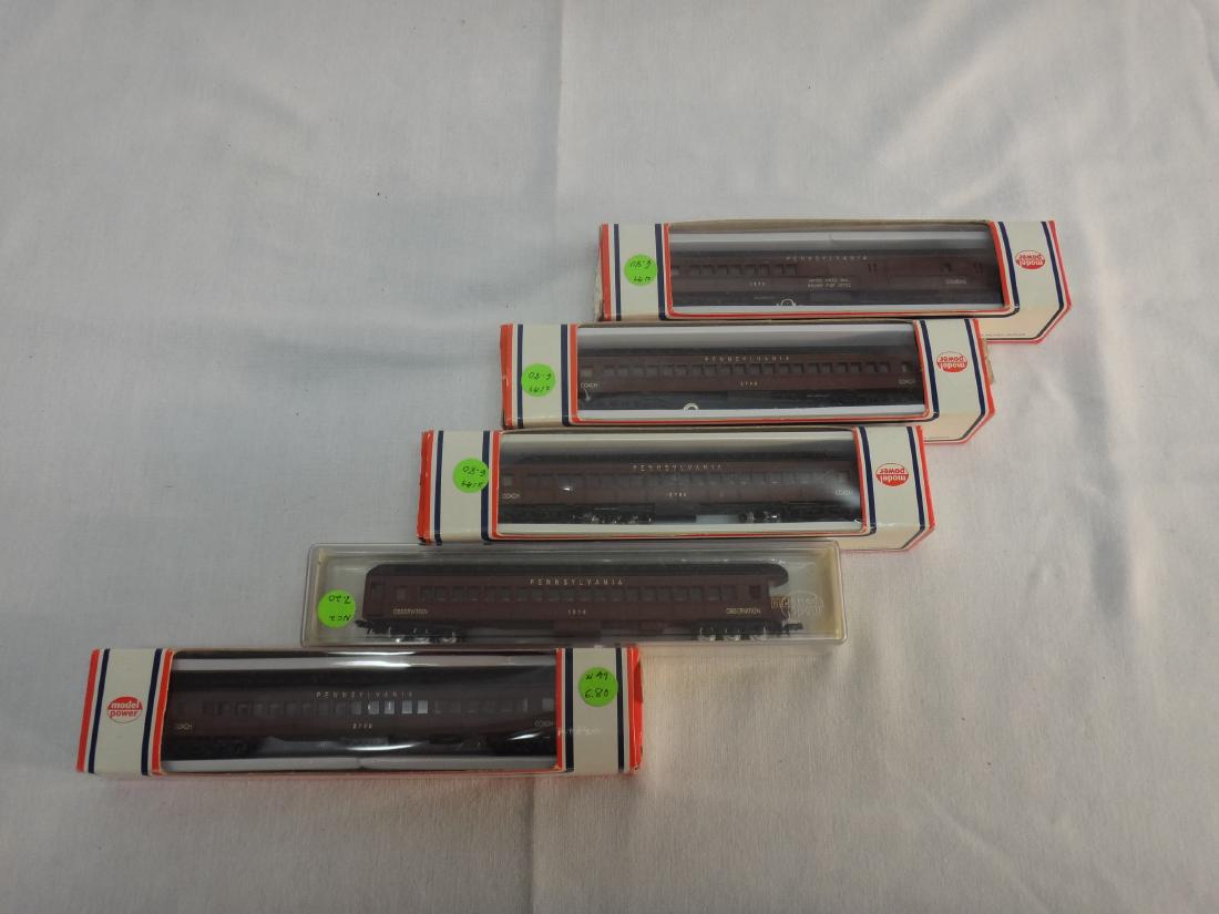 5 PENNSYLVANIA PASSANGER CARS, N SCALE: We are not experts and will not grade any of the Star War or other toys, trains and collectibles. Please look at pictures and ask questions. ALL items are AS IS and it is buyer's responsiblity to make
