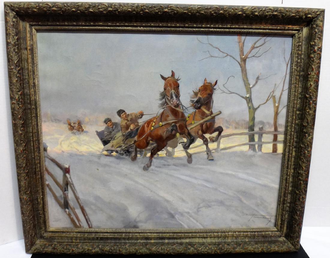 O/C “WINTER SCENE”, SIGNED (1 of 5)