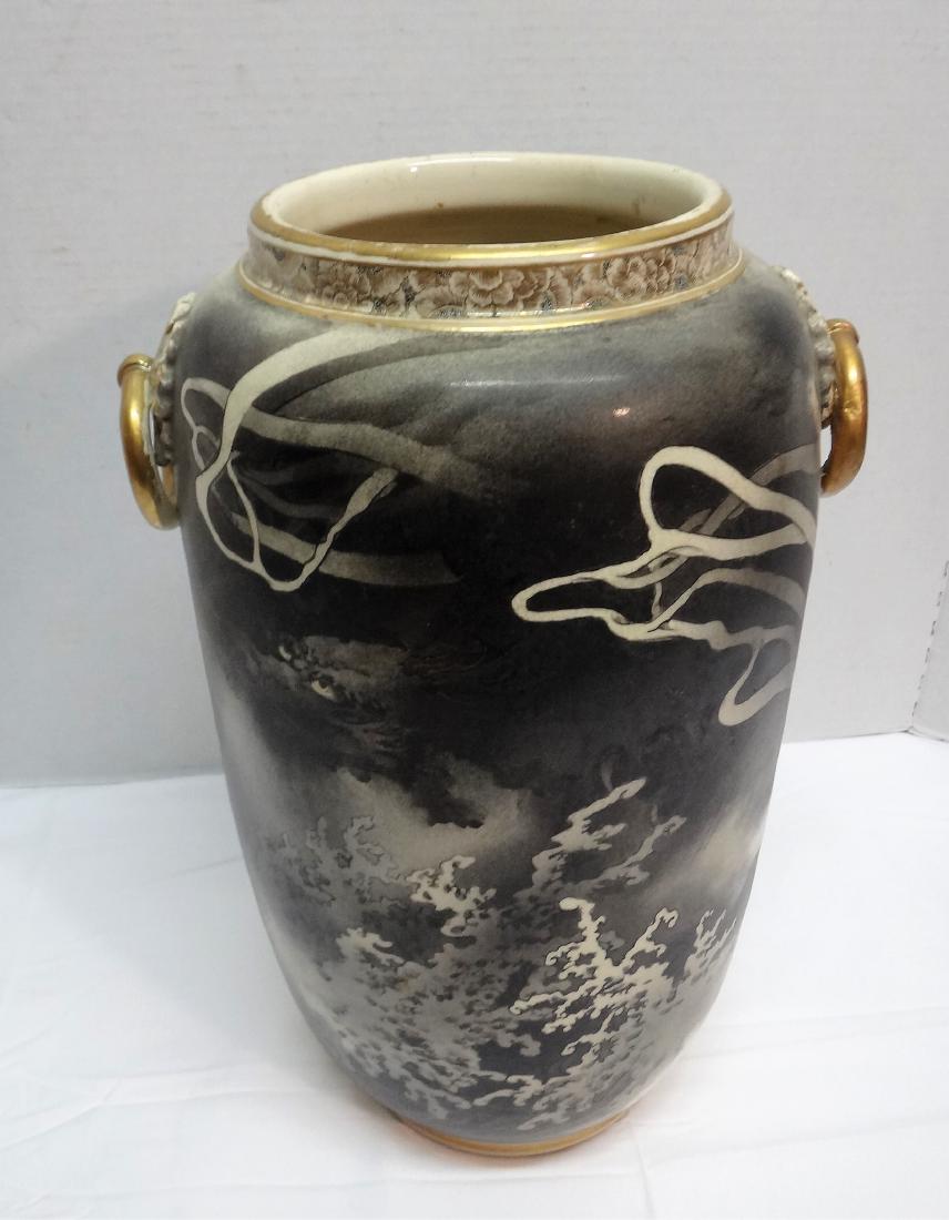 TALL JAPANESE URN, MARKED