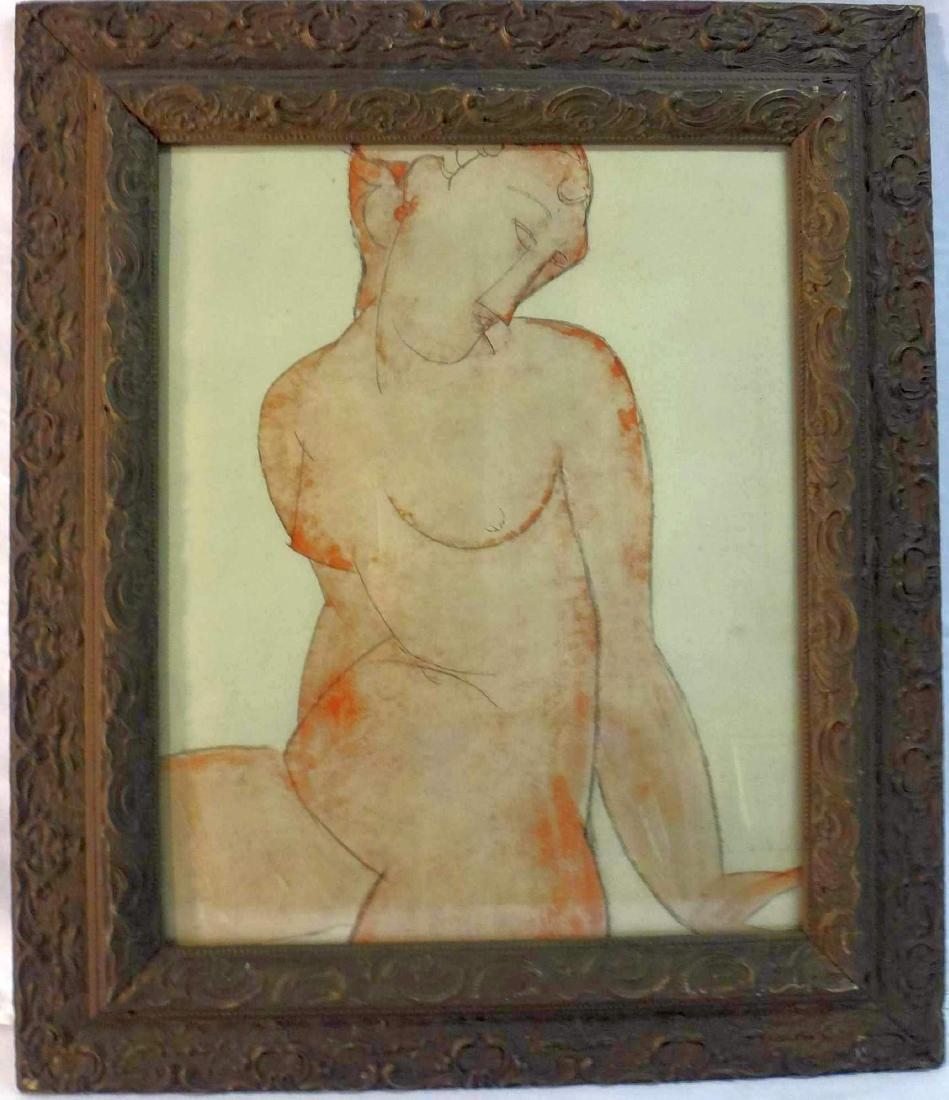 AMEDEO MODIGLIANI, PENCIL SIGNED, PLATE #516 (1 of 4)
