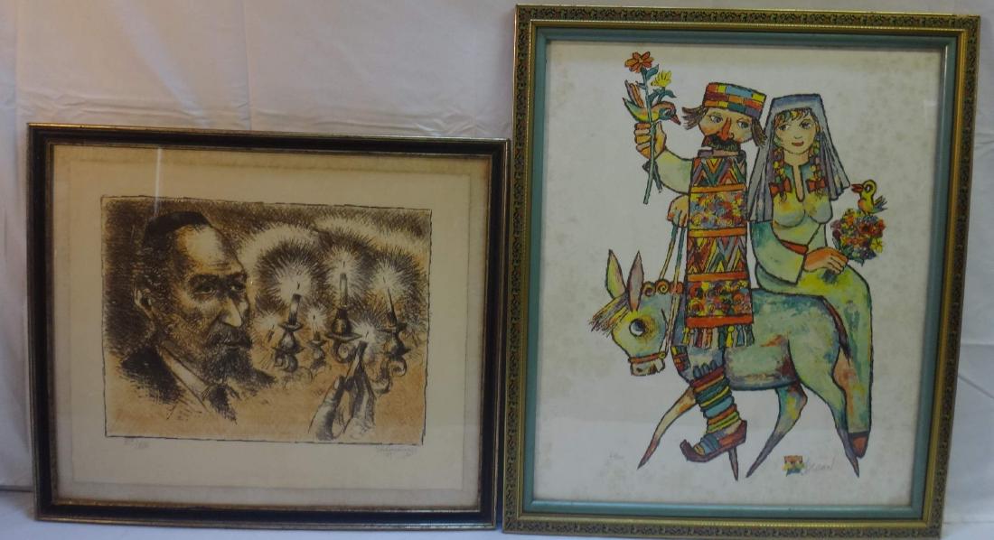 SIGNED PRINTS, JOVAN OBRIAN & CHAIM GROSS (1 of 4)